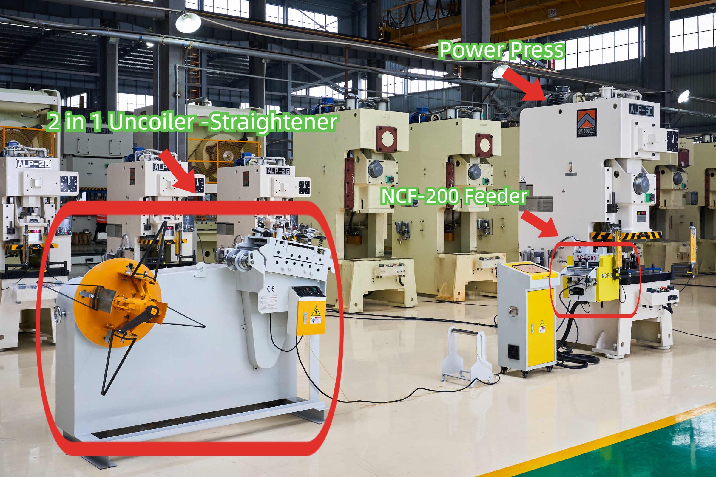 خط إنتاج حلقة Pall المعدنية CNC Power Press قالب التغذية الأوتوماتيكي 